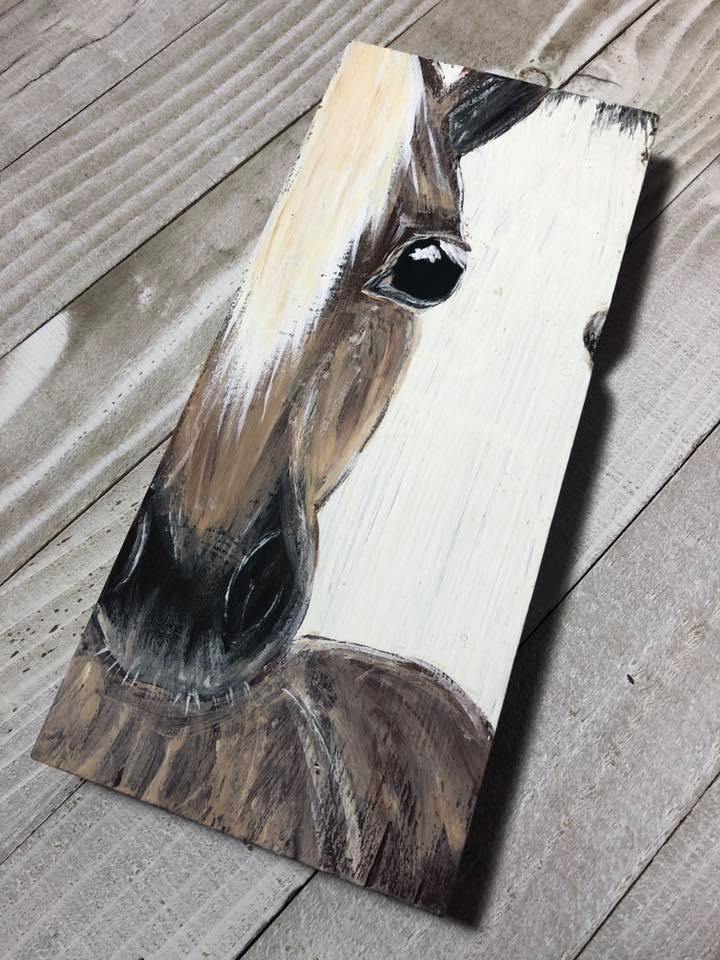 My first hand painted horse portrait