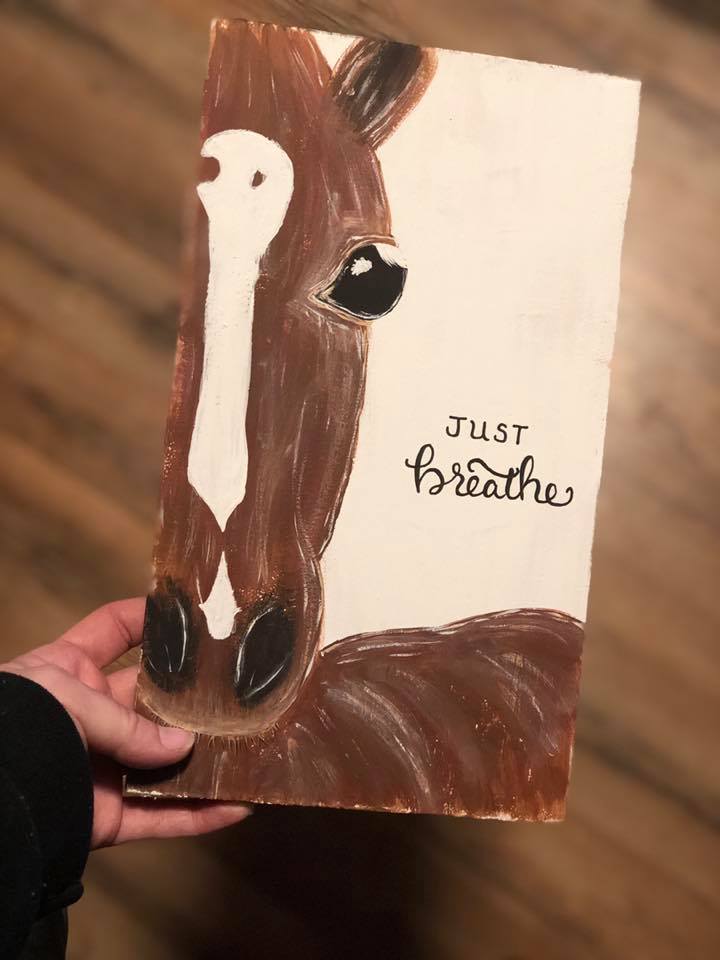 painted horse portrait