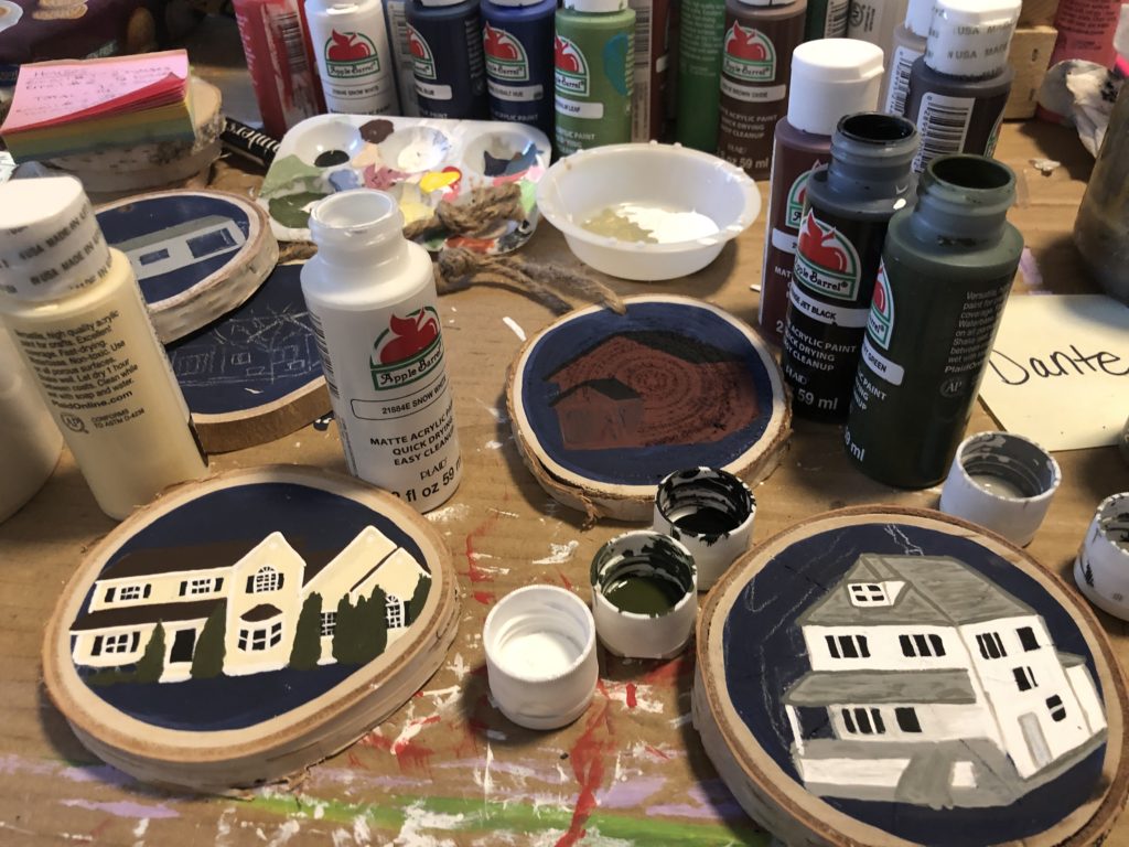 painting tiny homes process