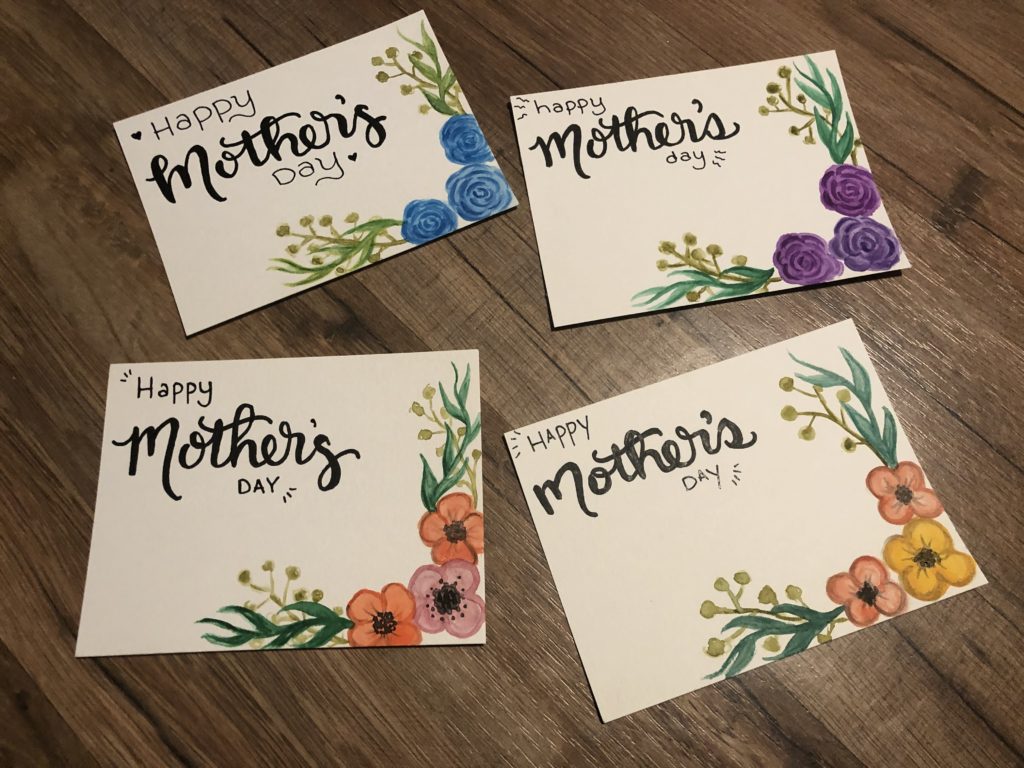 Hand Painted Mother's Day Cards