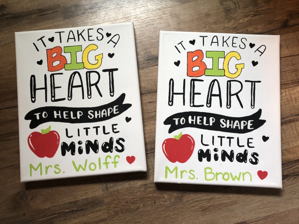 IT Takes a Big Heart to shape little Minds Teacher Gift