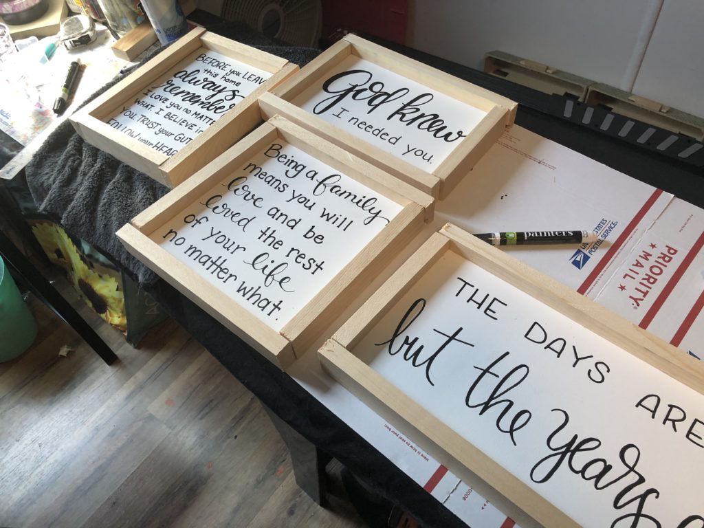 Farmhouse Style Wood Signs Creating