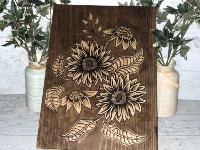 Floral Wood Sign Art - Choose Your Flowers - Image 10