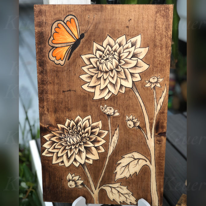 Floral Wood Sign Art - Choose Your Flowers - Image 8