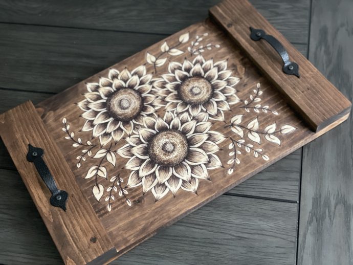 Sunflower Bunches Serving Trays - Image 3