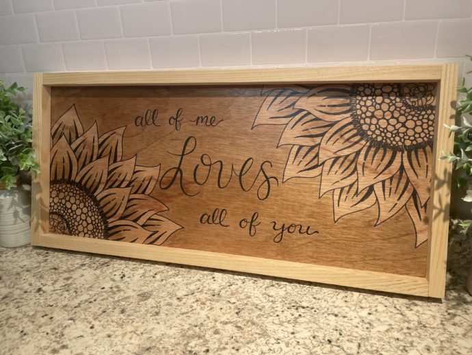 Sunflower Personalized Framed Wood Sign - Image 5