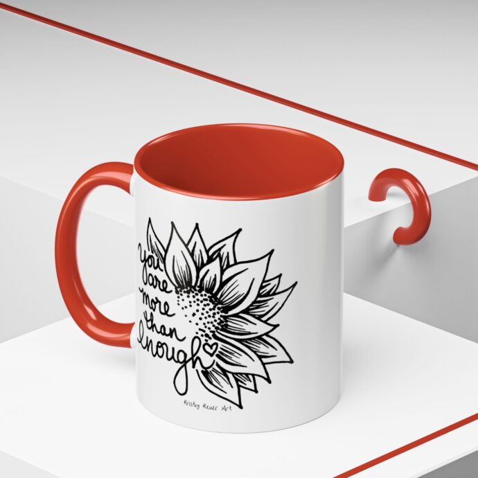 You are More Then Enough Sunflower Coffee Mug - Image 6