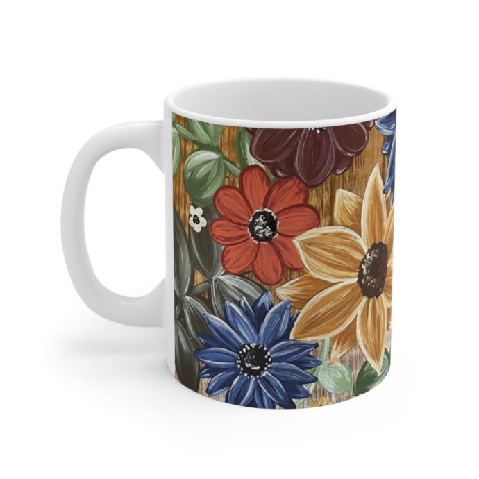 Colorful Floral Bouquet Mug 11oz