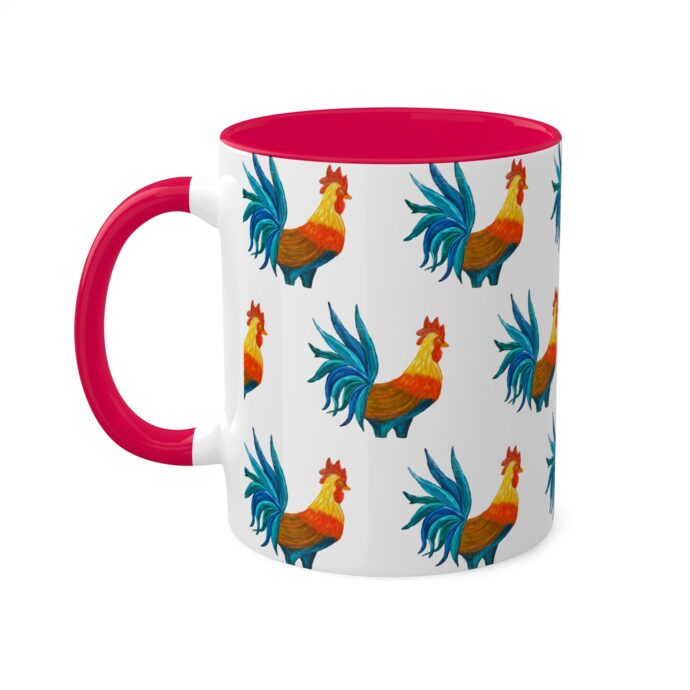 Colorful Rooster Mug 11oz - Image 13