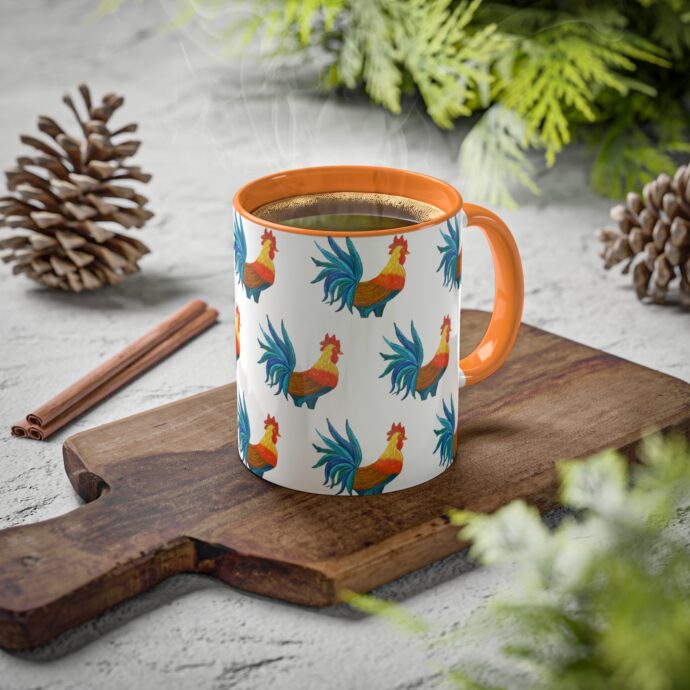 Colorful Rooster Mug 11oz - Image 11