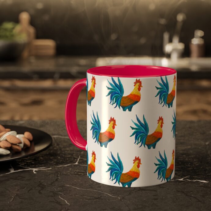 Colorful Rooster Mug 11oz - Image 18