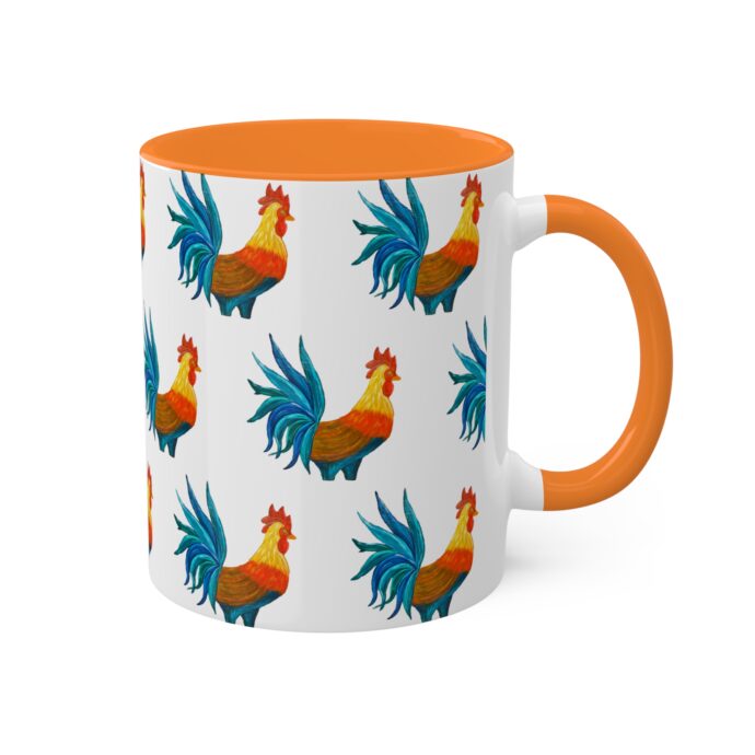 Colorful Rooster Mug 11oz - Image 10