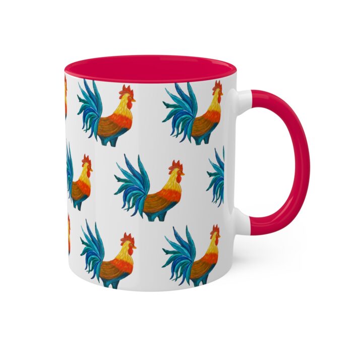 Colorful Rooster Mug 11oz - Image 16