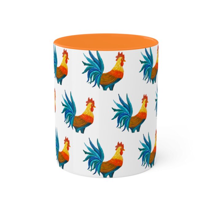 Colorful Rooster Mug 11oz - Image 8