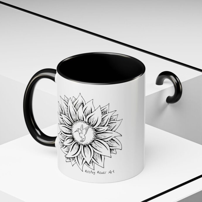 Hummingbird Sunflower Coffee Mug - Image 6