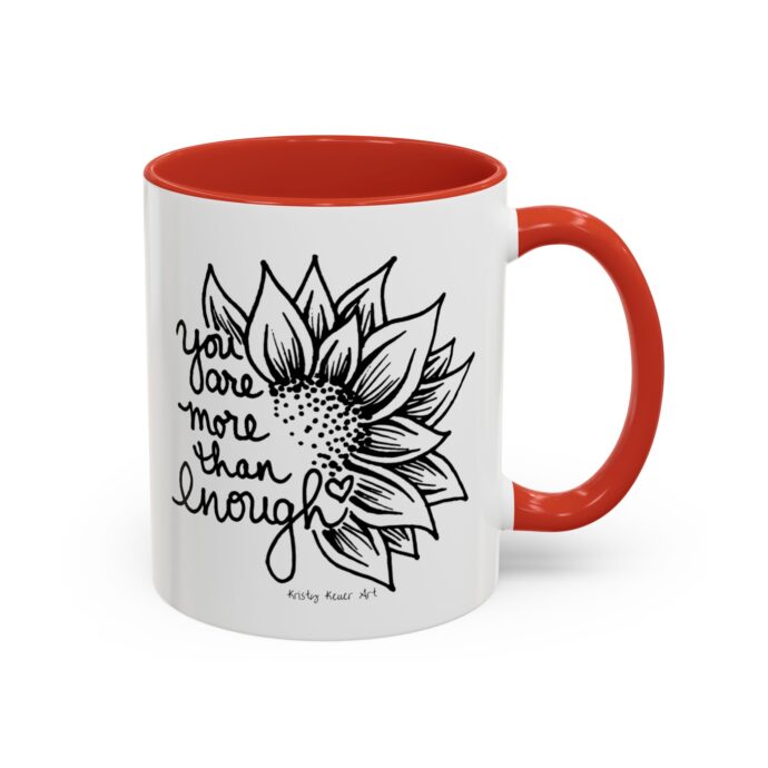 You are More Then Enough Sunflower Coffee Mug - Image 3