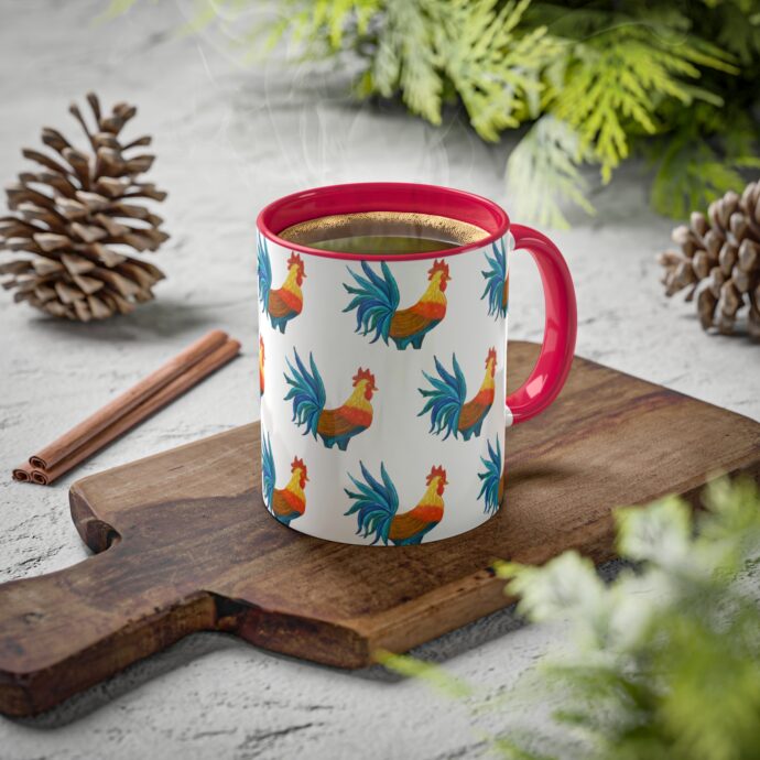 Colorful Rooster Mug 11oz - Image 17