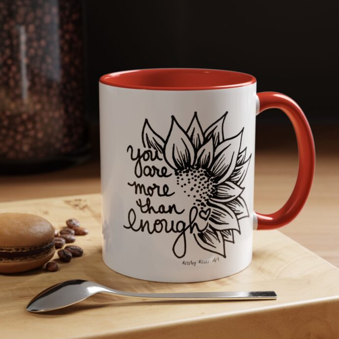 You are More Then Enough Sunflower Coffee Mug - Image 5