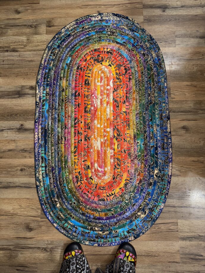 Rainbow Celestial Fabric Rug *Made to Order*