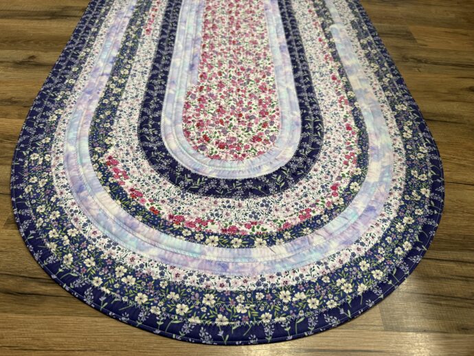 Purple Field of Dreams Floral Fabric Rug - Image 4