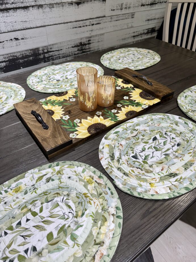 Custom Oval Floral Placemats *Made to Order* - Image 2