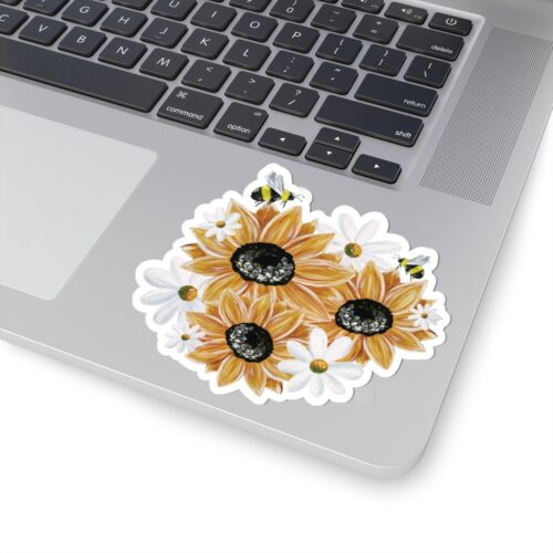 Sunflowers and Daisies Bunch Sticker
