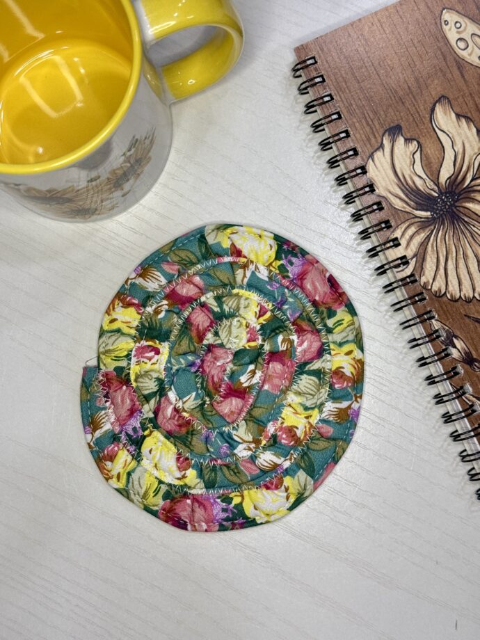 Tropical Floral Fabric Coaster