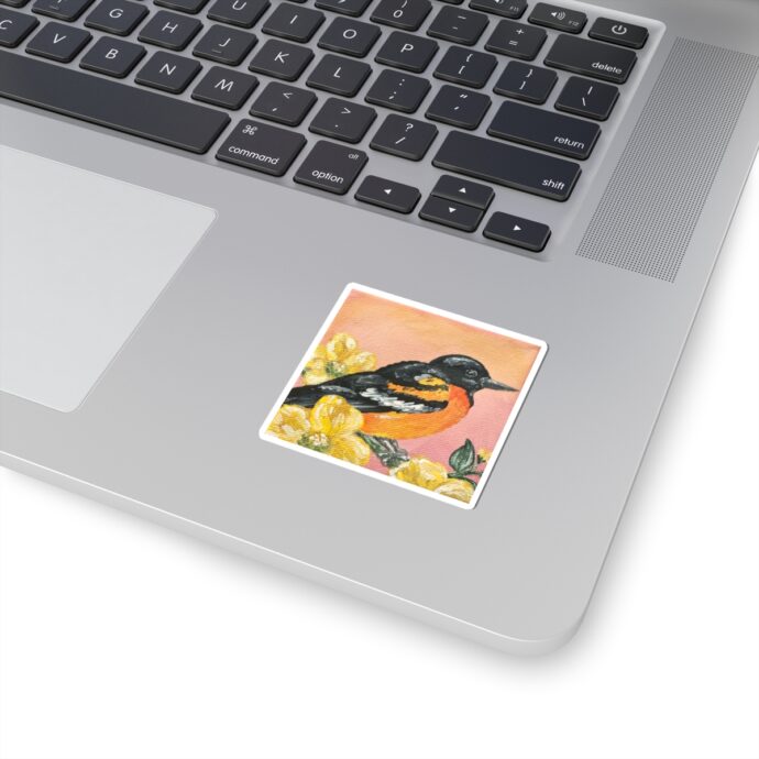 Baltimore Oriole Bird Painted Sticker - Image 3
