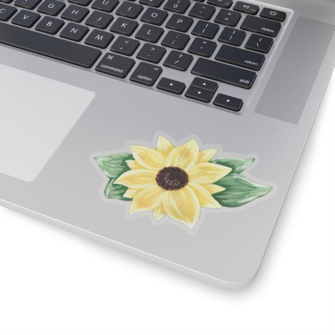 Bright Yellow Sunflower Sticker - Image 4