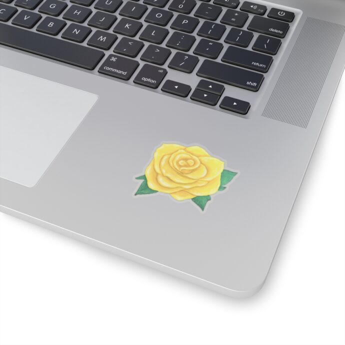 Yellow Rose Sticker - Image 2