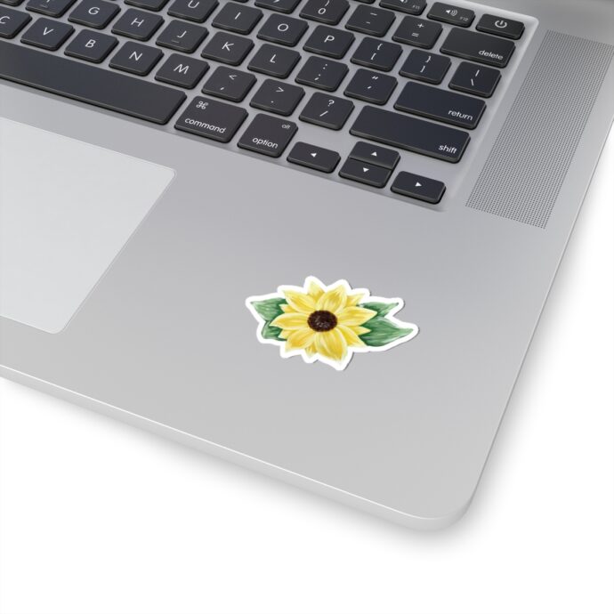 Bright Yellow Sunflower Sticker - Image 3