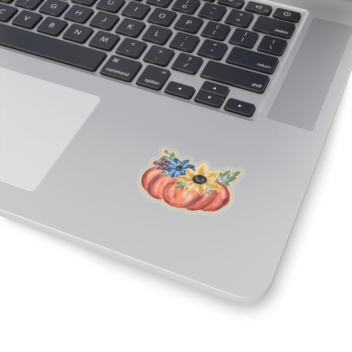 Floral Pumpkin Sticker - Image 2