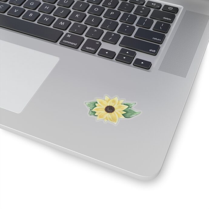 Bright Yellow Sunflower Sticker - Image 2