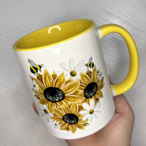 Yellow Sunflower Bunch Mug