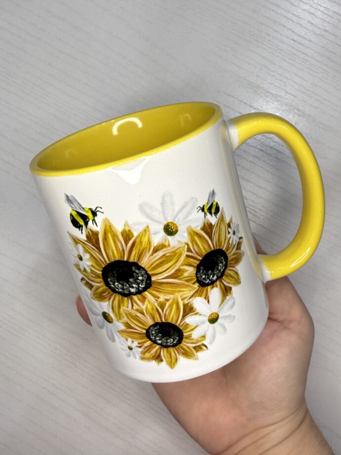 Yellow Sunflower Bunch Mug