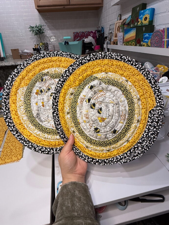 Bee Yellow Pattern Small Placemats