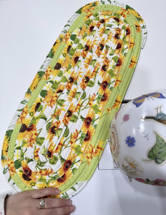 Sunflowers Small Fabric Table Runner/Centerpiece - Image 4