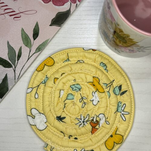 Yellow Floral Coaster #2