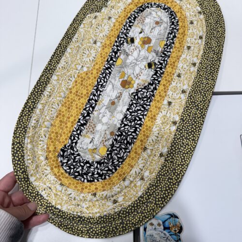 Bee Yellow Pattern Table Centerpiece