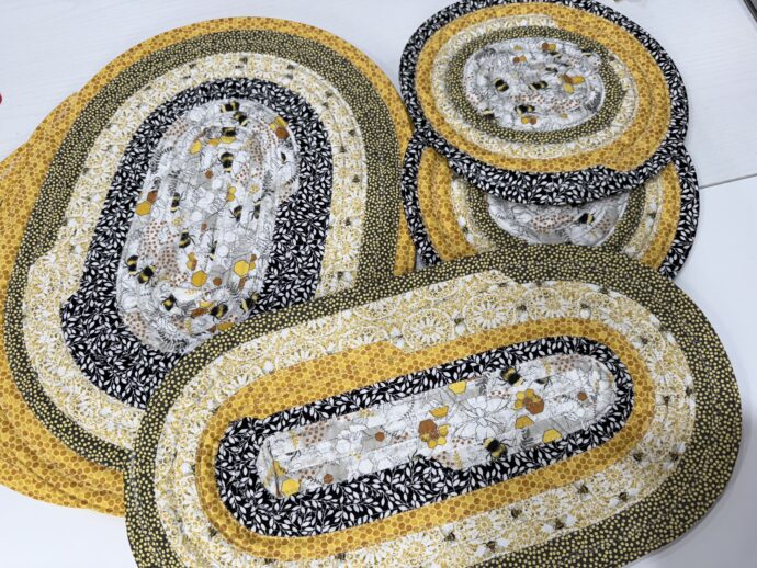 Bee Yellow Pattern Table Centerpiece - Image 3