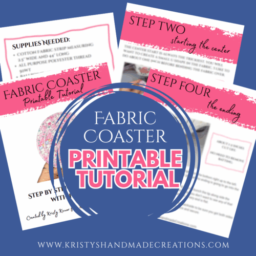 Fabric Coaster Printable Tutorial