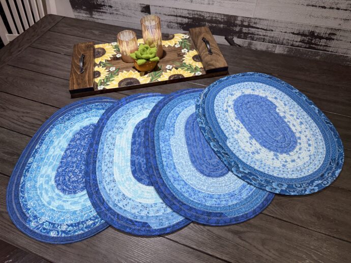 Blues Oval Placemats Set of Four
