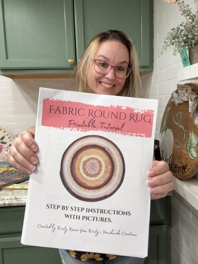 Round Fabric Rug Printable Tutorial - Image 2