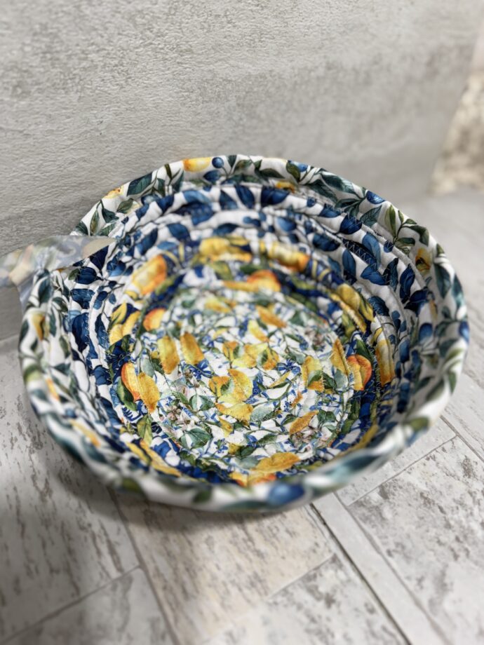 Lemons Small Fabric Bowl - Image 3