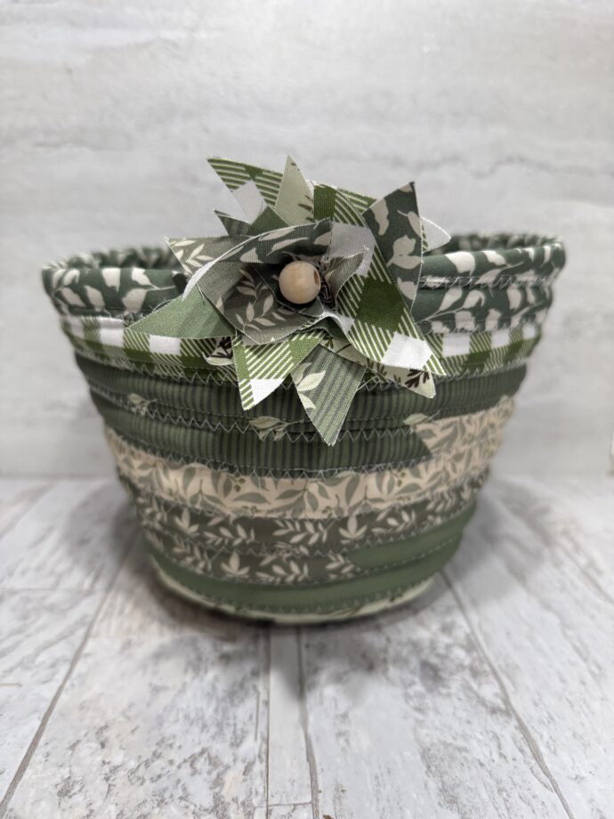 Green Medium Fabric Bowl #2
