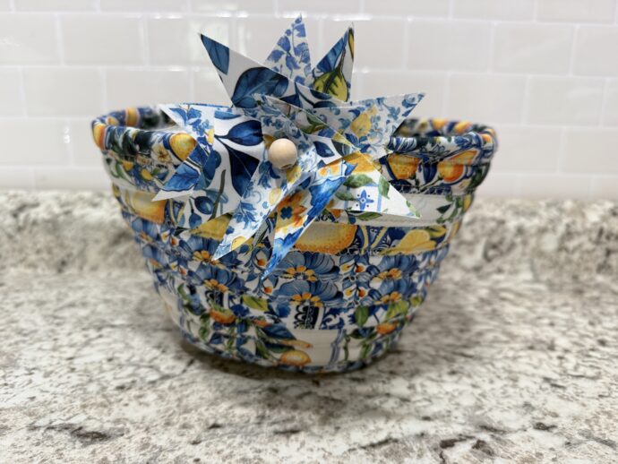 Lemons Medium Fabric Bowl