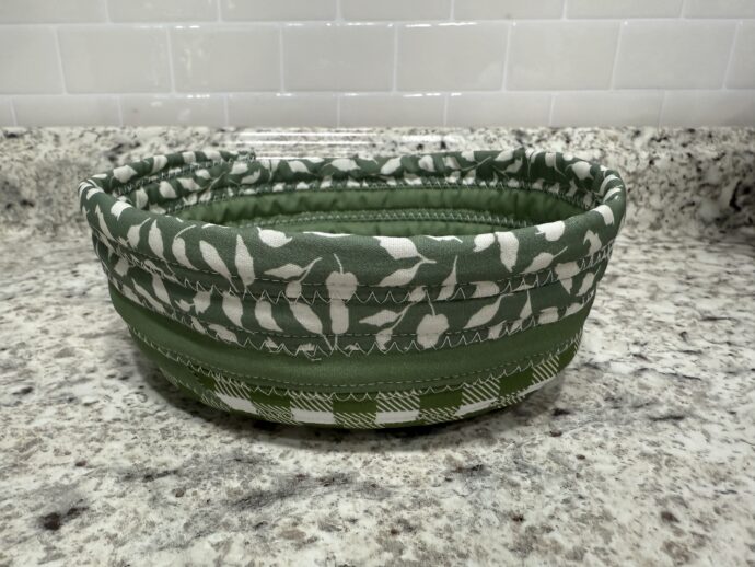 Green Small Fabric Bowl - Image 3