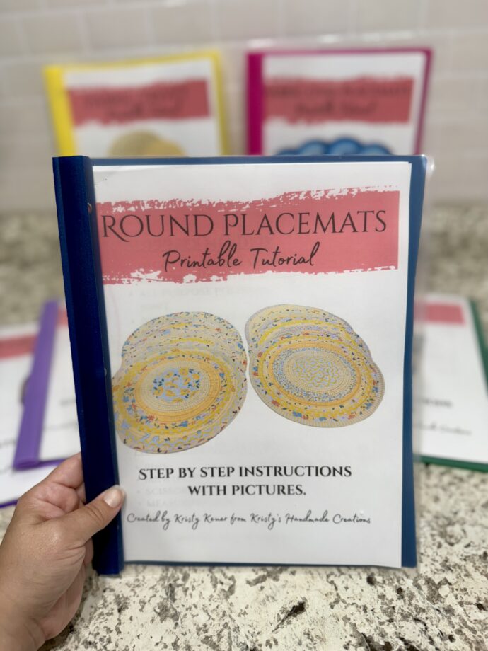 Round Fabric Placemats Tutorial Mailed To You