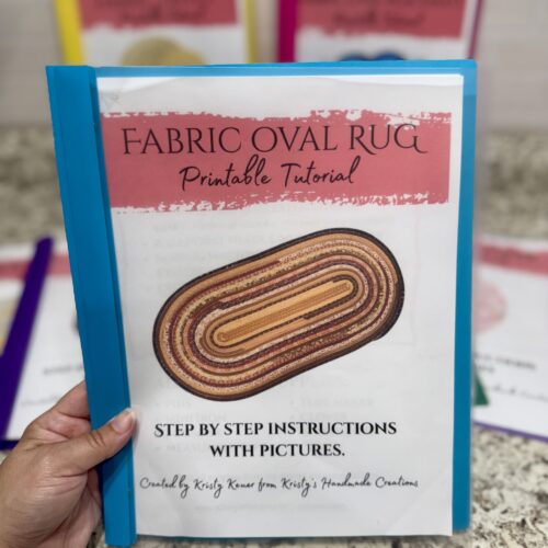 Oval Fabric Rug Tutorial Mailed To You