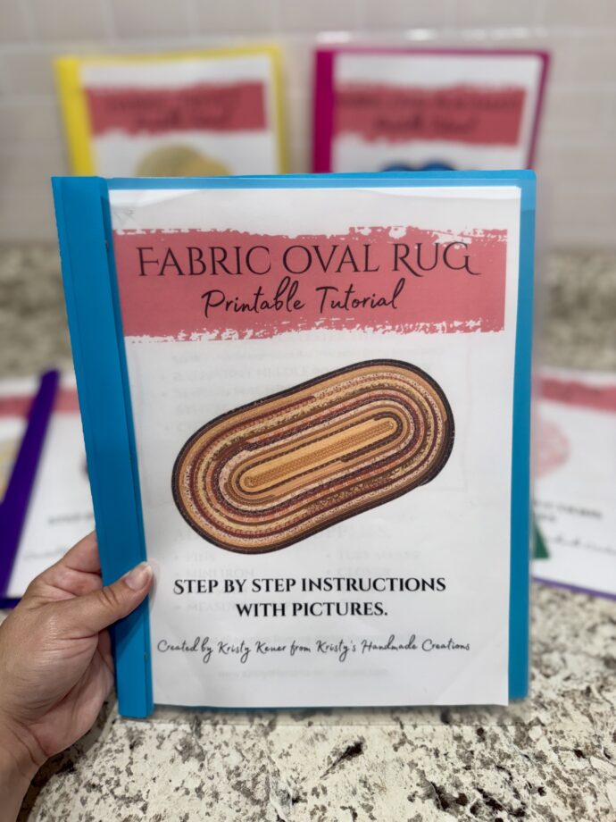 Oval Fabric Rug Tutorial Mailed To You